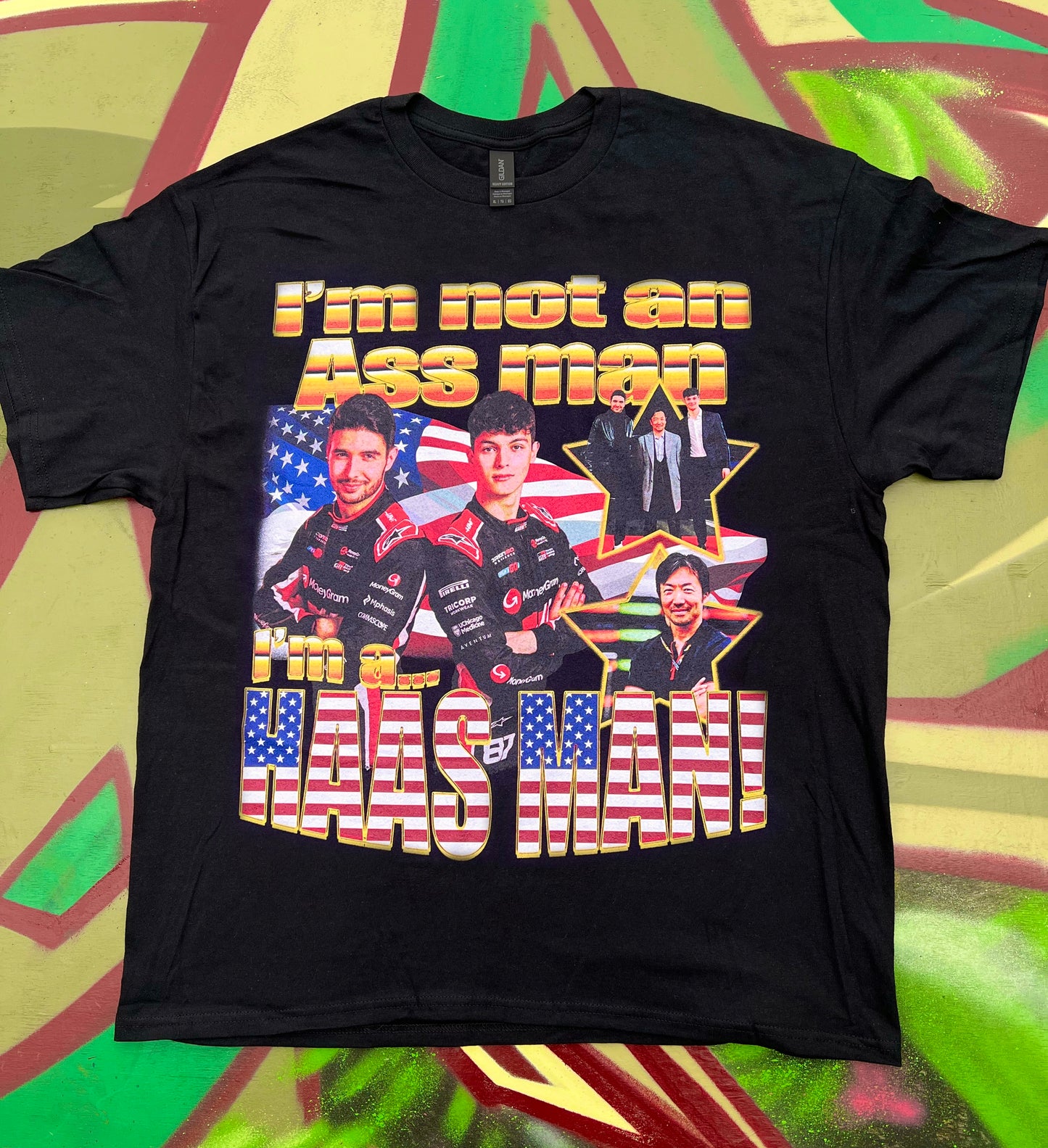 - *NEW* Haas Man F1 Meme Tee t-Shirt