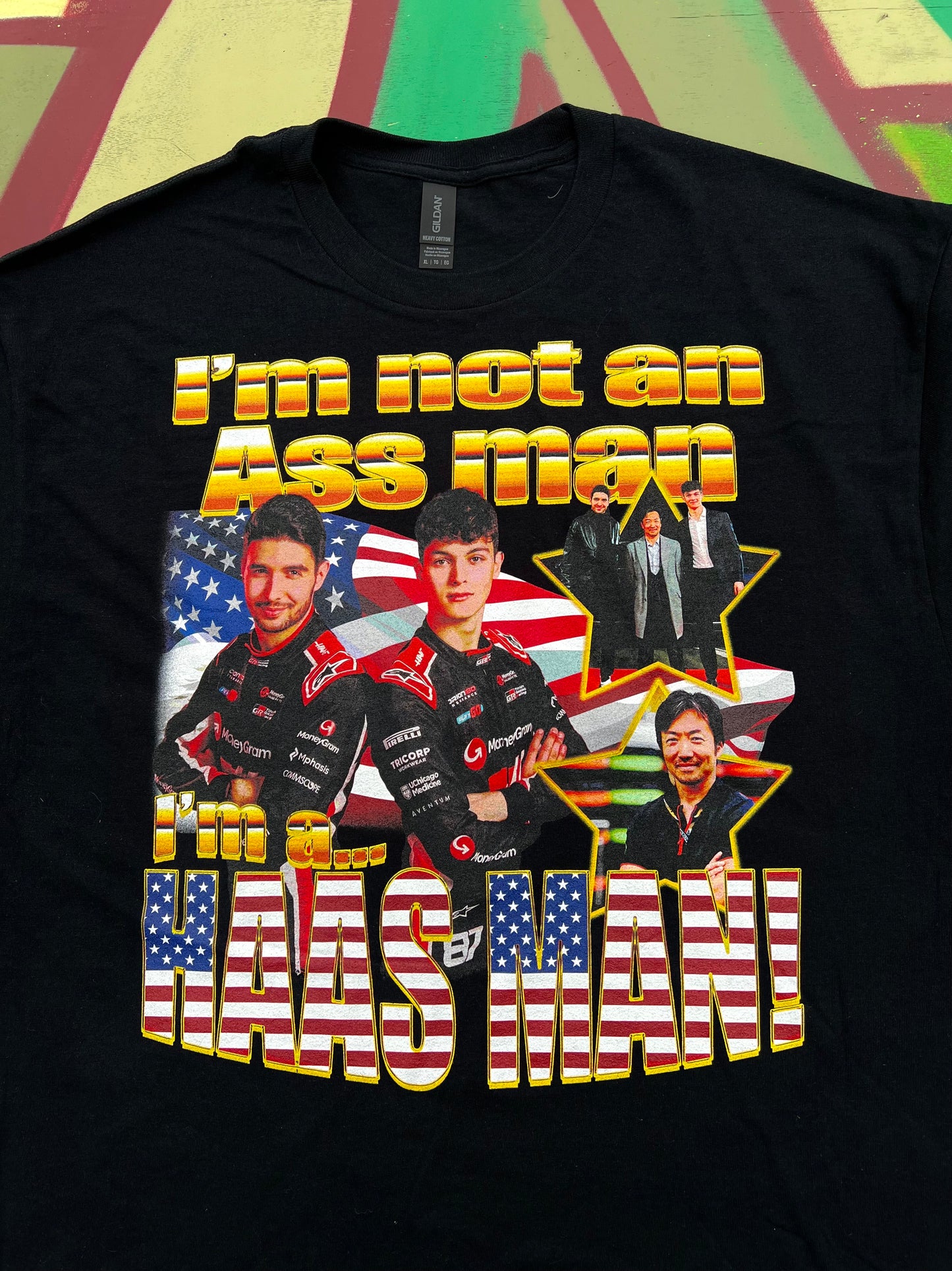 - *NEW* Haas Man F1 Meme Tee t-Shirt