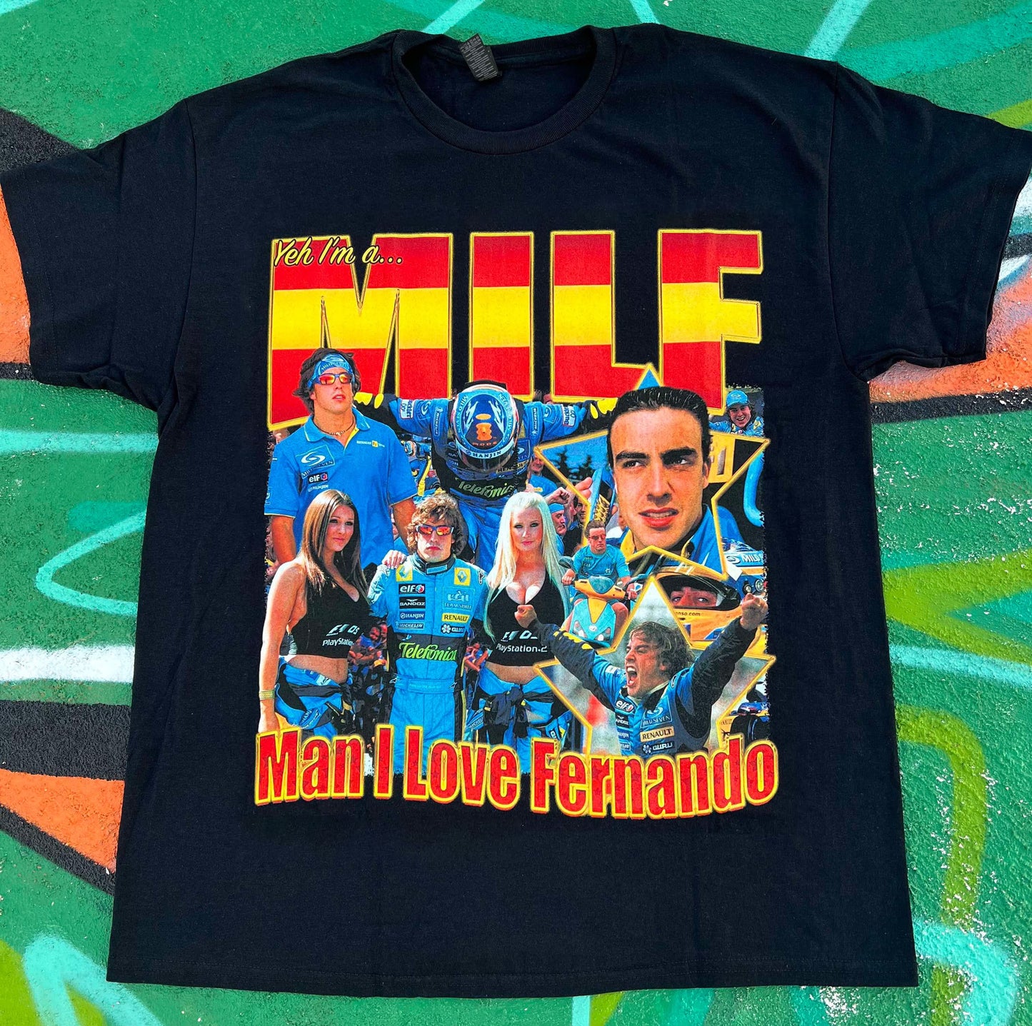 - *NEW* Fernando Alonso MILF Tee T-shirt