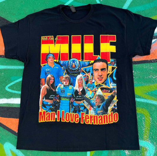 - *NEW* Fernando Alonso MILF Tee T-shirt