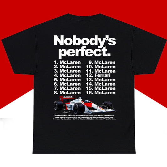 McLaren MP4/4 1988 Nobody's Perfect Tee