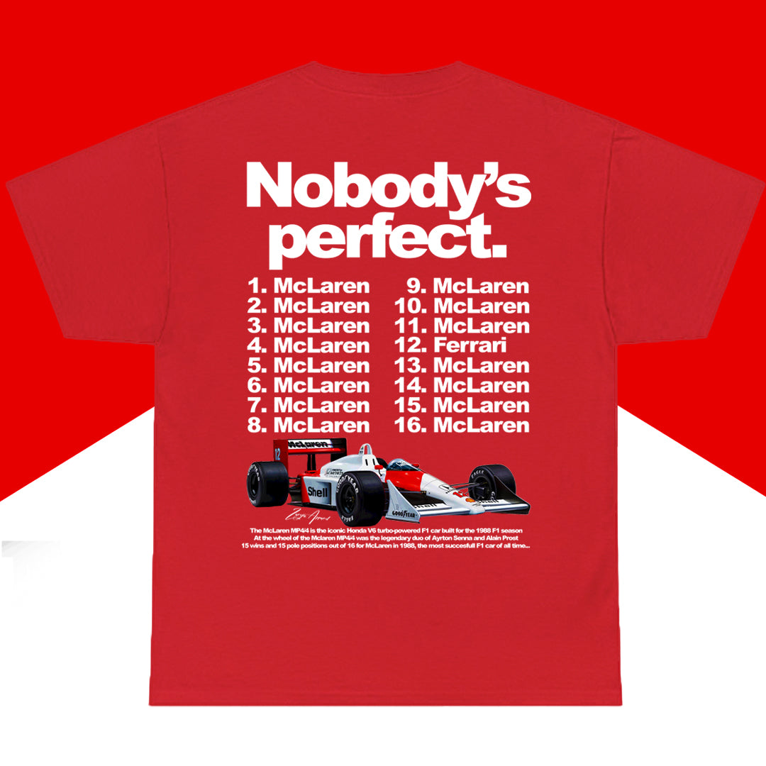 McLaren MP4/4 1988 Nobody's Perfect Tee