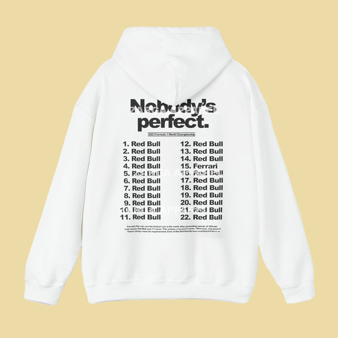 Red Bull F1 2023 Nobody's Perfect Hoodie