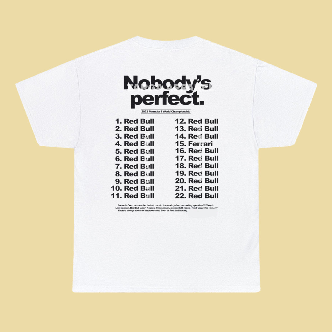 Red Bull F1 2023 Nobody's Perfect Tee