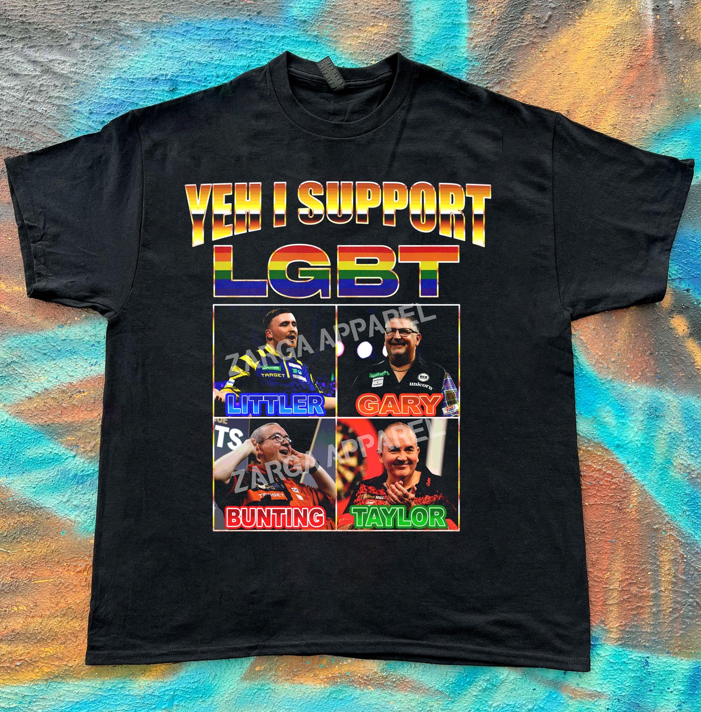 LGBT Darts Littler Anderson Bunting Taylor meme tee t-shirt