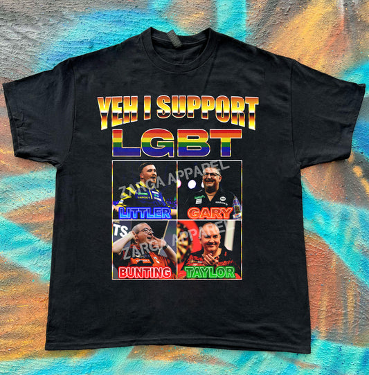 LGBT Darts Littler Anderson Bunting Taylor meme tee t-shirt