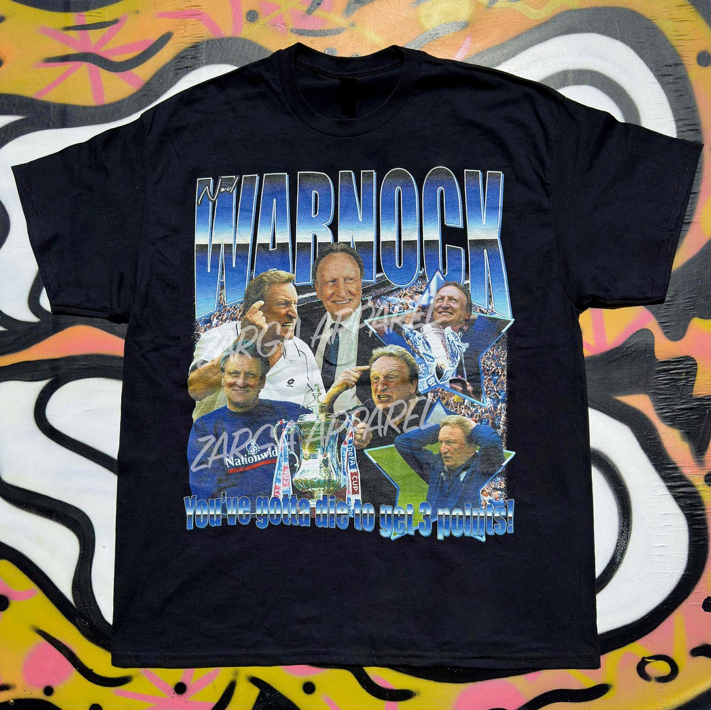 Neil Warnock meme funny graphic tee t-shirt