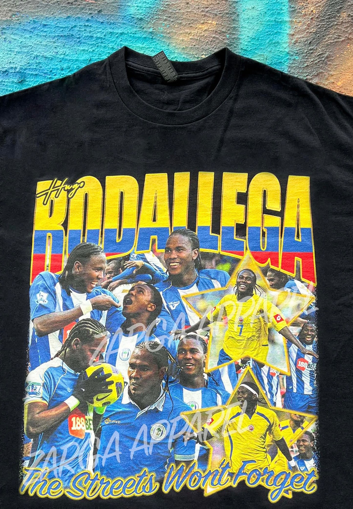 Hugo Rodallega Wigan Athletic Football Streets Won’t Forget Tee
