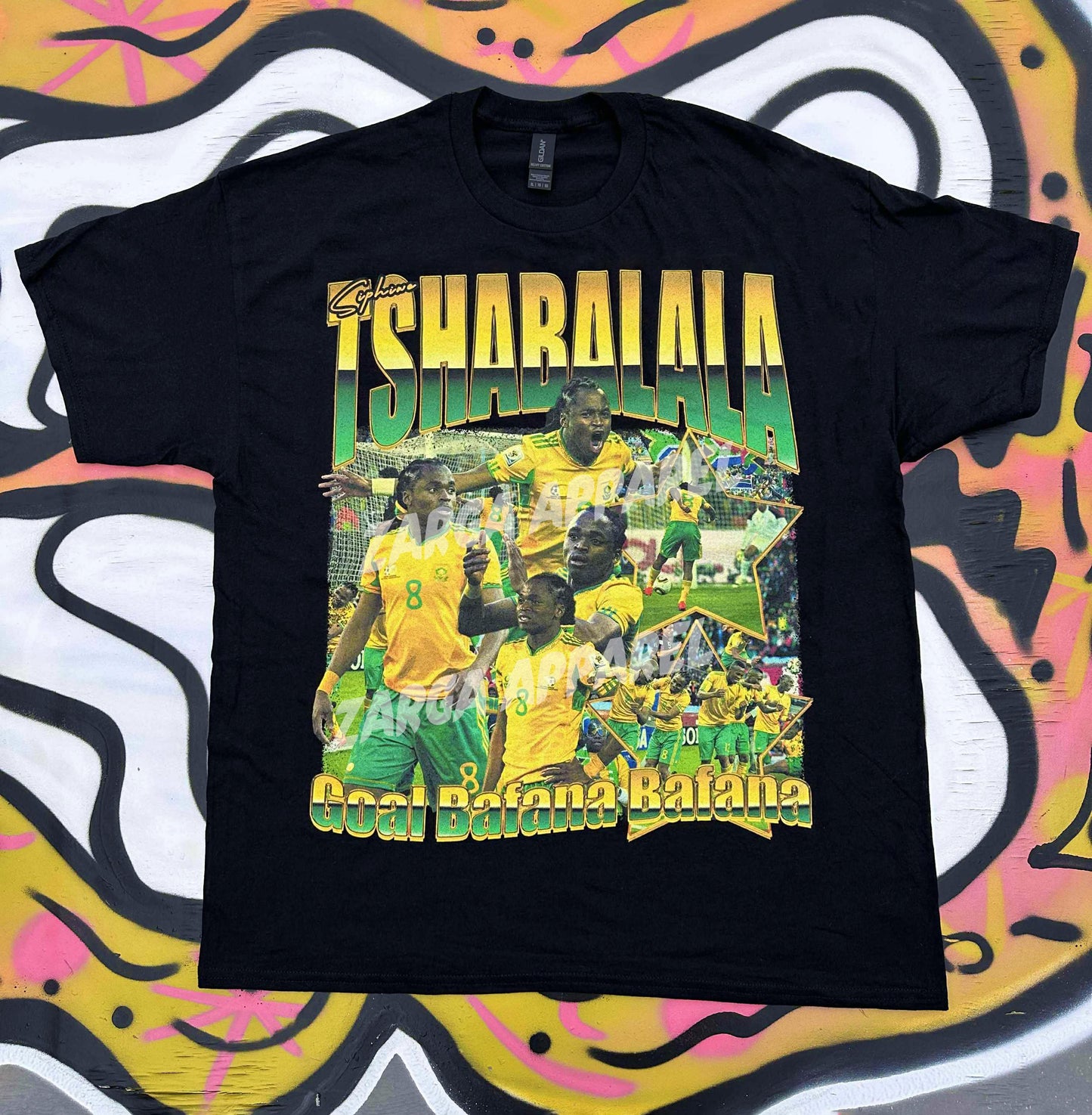 Siphiwe Tshabalala South Africa 2010 Bafana Bafana graphic tee t shirt