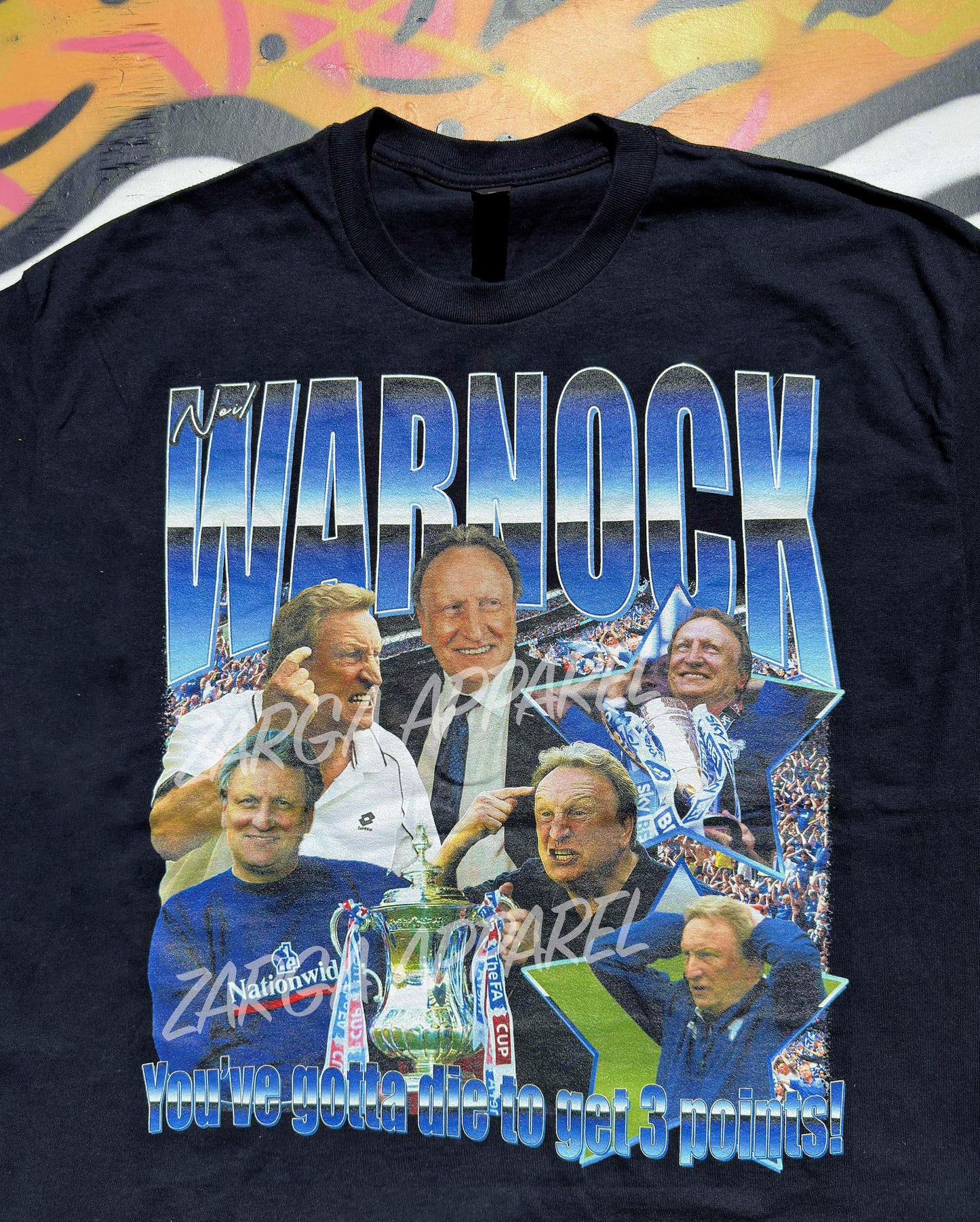 Neil Warnock meme funny graphic tee t-shirt