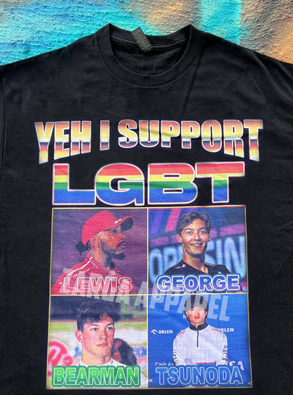 LGBT F1 Formula 1 Meme Tee T-shirt
