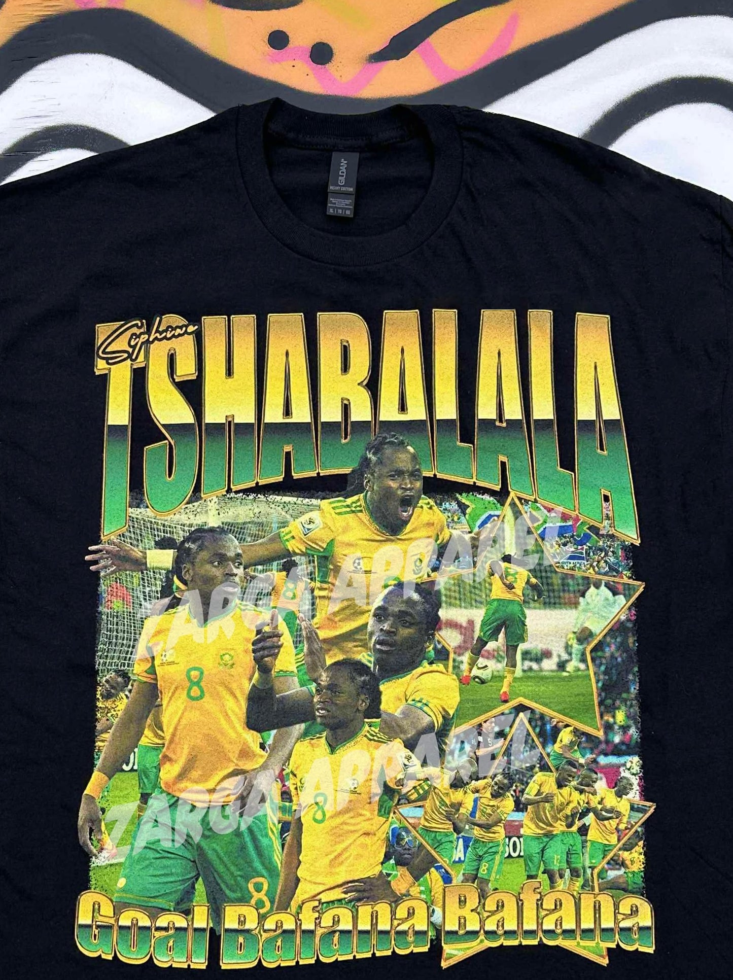Siphiwe Tshabalala South Africa 2010 Bafana Bafana graphic tee t shirt