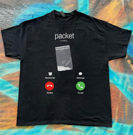 Packet Is Calling meme funny tee t-shirt