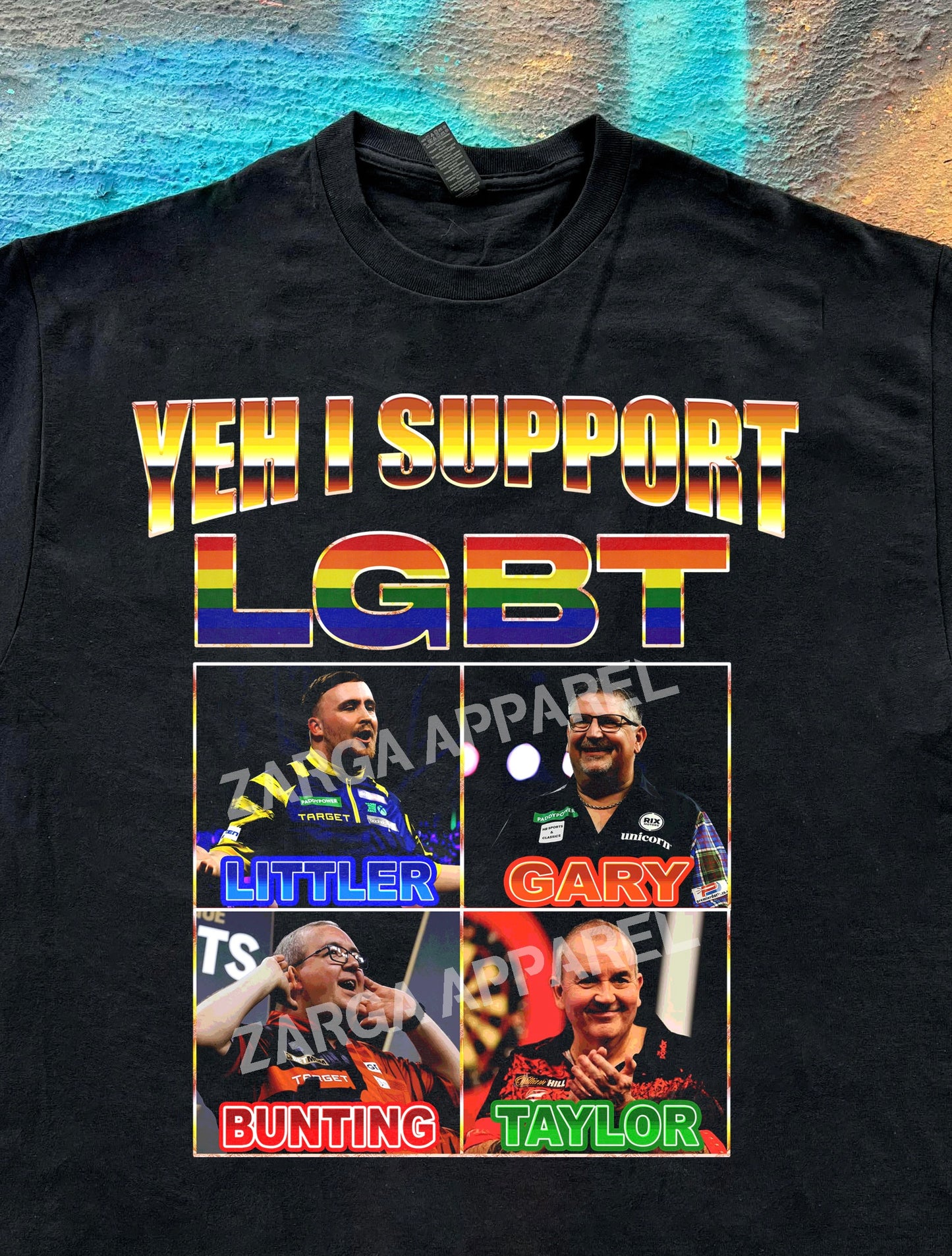 LGBT Darts Littler Anderson Bunting Taylor meme tee t-shirt