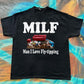 MILF Fly-Tipping meme funny tee t-shirt