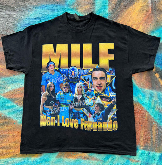 Fernando Alonso MILF F1 Formula 1 Meme Tee T-shirt