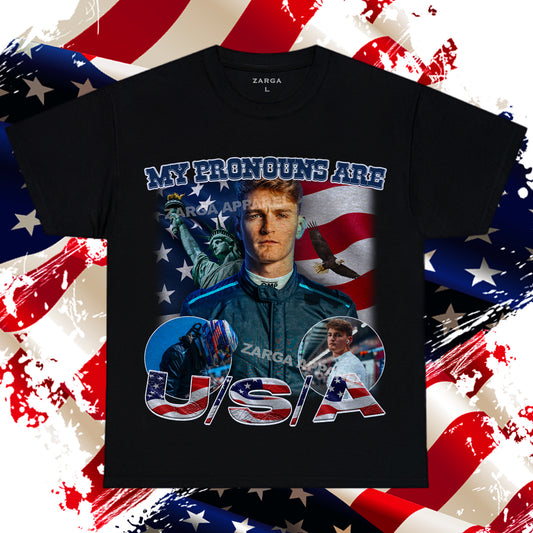 Logan Sargeant USA Pronouns Tee